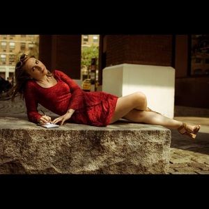 Love Reign Red Lace Dress